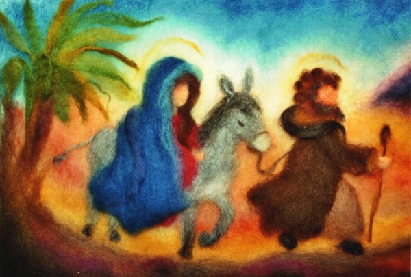 Postcard: Mary and Joseph