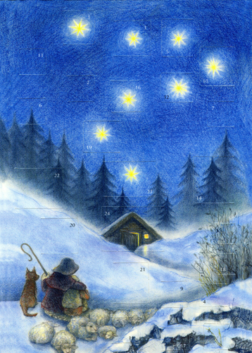 AK086 The Shepherd's Christmas: Small Advent Calendar