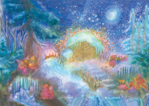 AE111 Christmas with the Gnomes in the Forest: Large Advent Calendar