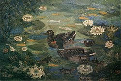 Postcard: Duck pond