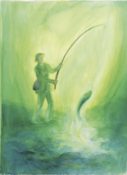 Postcard: DN190 The Fisherman