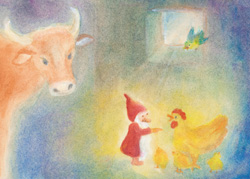 Postcard: DS5524 Dwarf in the Barn Postcard: DS5524 Dwarf in the Barn