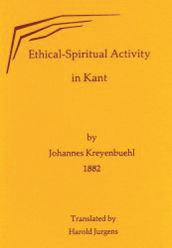 MP2815 Ethical Spiritual Activity in Kant