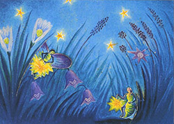 Postcard: HL2749 Glow worms