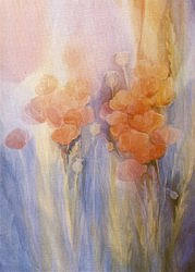 Postcard: JJ5 Orange and Red Poppies Postcard: JJ5 Orange and Red Poppies