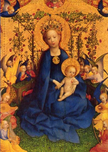 Print: Blessed Virgin in the Rose Bower