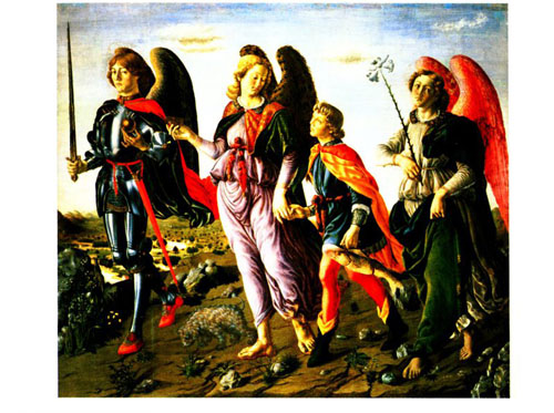 Print: Tobias and the Archangel Print: Tobias and the Archangel