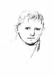 Postcard: Kaspar Hauser. Early Portrait