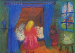 Postcard: AK0335 In the little chamber