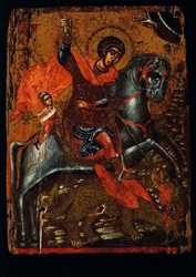 Postcard: Saint George the Dragon slayer