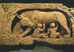 Postcard: RV2744 Romulus and Remus