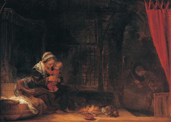 Postcard: Rem3428 Holy Family (1646)