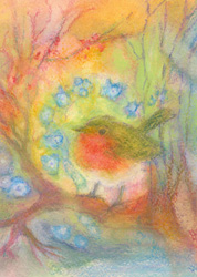 Postcard: AK5301 Robin's Spring Dream Postcard: AK5301 Robin's Spring Dream