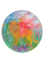 Postcard: AK5306 Riding on a Lion Postcard: AK5306 Riding on a Lion
