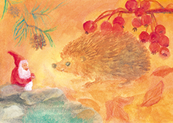 Postcard: DS5529 Dwarf and Hedgehog