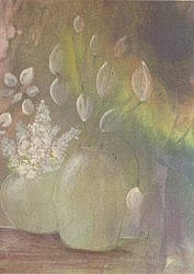 Postcard: NF3 White Tulips and Lilac