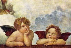 Postcard: Raffael0418 Two Angels Postcard: Raffael0418 Two Angels