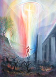 Print: The Challenge of Inner Balance - The Tightrope Walker