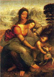 Postcard: Madonna with Child and St. Anne