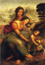 Postcard: LdV0913 Madonna with Child and St. Anne