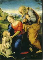Postcard: Raffael0927 Madonna of the Lamb