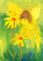 Postcard: Elf with arnica