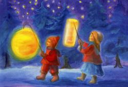 Postcard: DS3915 Lantern procession