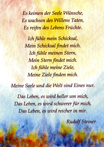 Postcard: Es keimen der Seele Wünsche
