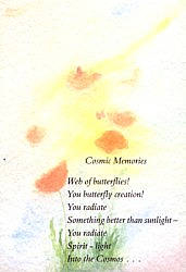 Folded card: WG96 Cosmic Memories