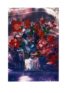 Folded card: WGL128 Begonias