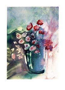 Folded card: WGL131 Roses