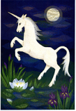Folded card: Unicorn