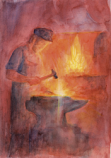 Postcard: DN192 The Blacksmith
