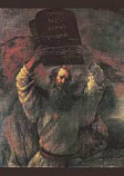 Postcard: Moses and the Ten Commandments