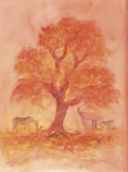 Postcard: DN196 Autumn Tree