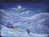 cc37 A Winter's Journey Christmas Card