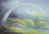 Folded card: WGL305 A Rainbow over the bridge