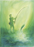Postcard: DN190 The Fisherman